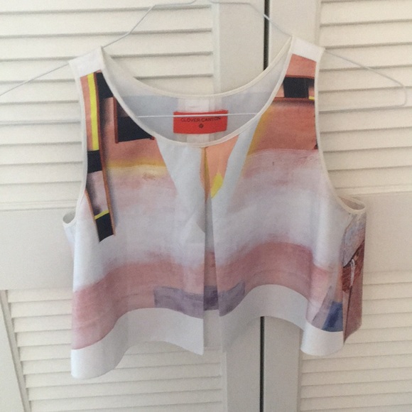 Clover Canyon flowy crop top - Picture 2 of 3